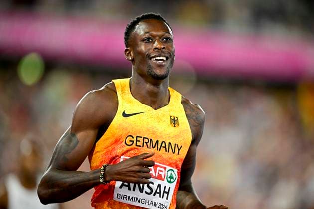 Owen ANSAH (Germany, Hamburger SV, 200m Men) GBR, European Athletics Championships, Athletics, 14.08.2026, GBR, European Athletics Championships, Athletics, 14.08.2026, Birmingham Copyright: xEibnerxPressefoto JanxPapenfussx EP_JPS