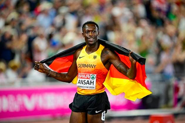 Owen ANSAH (Germany, Hamburger SV, 200m Men) GBR, European Athletics Championships, Athletics, 14.08.2026, GBR, European Athletics Championships, Athletics, 14.08.2026, Birmingham Copyright: xEibnerxPressefoto JanxPapenfussx EP_JPS