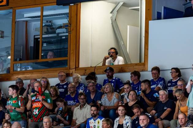 14.08.2026, GER, Handball, Maenner, Saison 26 27, Wartburg-Cup presented by Koetter Security, SC Magdeburg - TBV Lemgo Lippe Hallensprecher Enrico Schack 99817 Eisenach Werner-Assmann-Halle Am Sportp Thueringen Deutschland