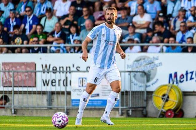 14.08.2026, GER, Fußball, Herren, RL Bayern, FC Memmingen vs TSV 1860 München Felix Weber (München, 4) Memmingen e-con ArenaPark Bayern Deutschland Copyright: xNordphotox xHafnerx