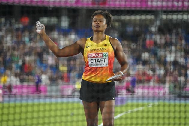 Birmingham , Leichtathletik, Athletics, Track and Field, EAA, Leichtathletik EM Birmingham 2026 European Championships birmingham 2026 , 10.08-17.08.2026, Alexander Stadium Birmingham, Grossbritannien , Diskuswurf Frauen , Discus throw Women Final,Shanice Craft Deutschland, Germany GER Copyright Gladys Chai von der Laage