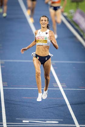 RECORD DATE NOT STATED 14th August 2026; Alexander Stadium, Birmingham, Midlands, England; 2026 European Athletics Championships, Day Five; Nadia Battocletti (ITA) wins gold in the womens 10000m final GodfreyxPitt