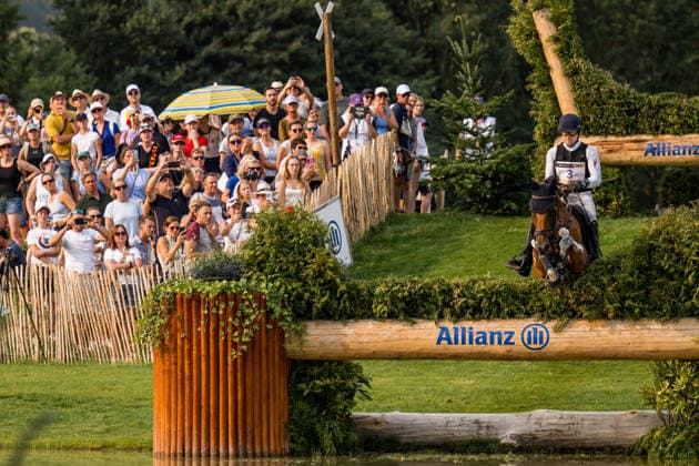 260815 Miroslav Trunda of Czech Republic with horse Mellevue van Rechteren compete in the Eventing Cross-Country during day 5 of the 2026 FEI World Championships on August 15, 2026 in Aachen. Photo: Emma Wallskog BILDBYRAN kod EW EW0685 ridsport equestrian rid-vm 2026 2026 fei world championships bbeng ridsport-vm fälttävlan eventing terrängritt terräng Copyright: EMMAxWALLSKOG BB260815EW005