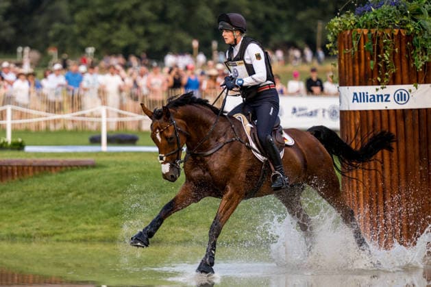 260815 Libussa Lubbecke of Germany with horse Caramia compete in the Eventing Cross-Country during day 5 of the 2026 FEI World Championships on August 15, 2026 in Aachen. Photo: Emma Wallskog BILDBYRAN kod EW EW0685 ridsport equestrian rid-vm 2026 2026 fei world championships bbeng ridsport-vm fälttävlan eventing terrängritt terräng Copyright: EMMAxWALLSKOG BB260815EW013