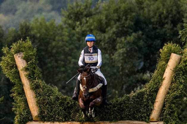 260815 Sofia Sjöborg of Sweden with horse Bryjamolga van het Marienshof compete in the Eventing Cross-Country during day 5 of the 2026 FEI World Championships on August 15, 2026 in Aachen. Photo: Emma Wallskog BILDBYRAN kod EW EW0685 ridsport equestrian rid-vm 2026 2026 fei world championships bbeng ridsport-vm fälttävlan eventing terrängritt terräng sweden sverige Copyright: EMMAxWALLSKOG BB260815EW016