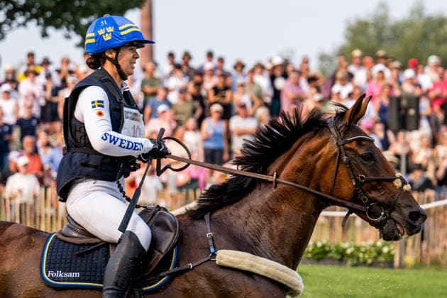 260815 Sofia Sjöborg of Sweden with horse Bryjamolga van het Marienshof compete in the Eventing Cross-Country during day 5 of the 2026 FEI World Championships on August 15, 2026 in Aachen. Photo: Emma Wallskog BILDBYRAN kod EW EW0685 ridsport equestrian rid-vm 2026 2026 fei world championships bbeng ridsport-vm fälttävlan eventing terrängritt terräng sweden sverige Copyright: EMMAxWALLSKOG BB260815EW019