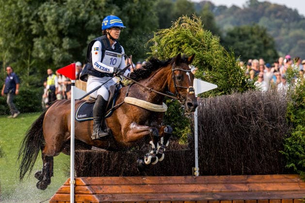 260815 Sofia Sjöborg of Sweden with horse Bryjamolga van het Marienshof compete in the Eventing Cross-Country during day 5 of the 2026 FEI World Championships on August 15, 2026 in Aachen. Photo: Emma Wallskog BILDBYRAN kod EW EW0685 ridsport equestrian rid-vm 2026 2026 fei world championships bbeng ridsport-vm fälttävlan eventing terrängritt terräng sweden sverige Copyright: EMMAxWALLSKOG BB260815EW020