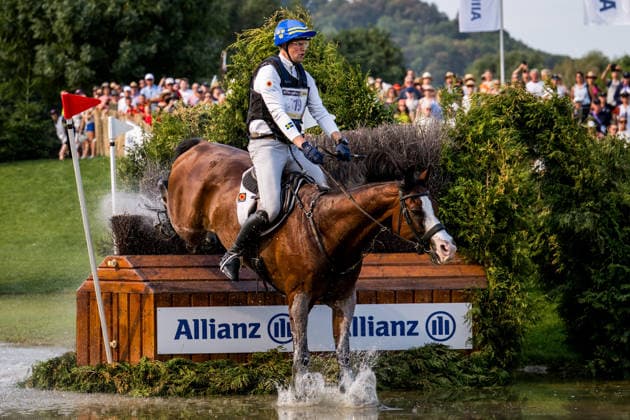 260815 Christoffer Forsberg of Sweden with horse Hippo s Sapporo compete in the Eventing Cross-Country during day 5 of the 2026 FEI World Championships on August 15, 2026 in Aachen. Photo: Emma Wallskog BILDBYRAN kod EW EW0685 ridsport equestrian rid-vm 2026 2026 fei world championships bbeng ridsport-vm fälttävlan eventing terrängritt terräng sweden sverige Copyright: EMMAxWALLSKOG BB260815EW027