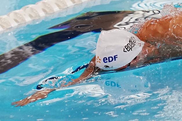 Diogo Ribeiro from Portugal at the Swimming European Aquatics Championships Paris 2026, Paris, August 15, 2026 .  Copyright: xGianxMattiaxD Alberto LaPressex