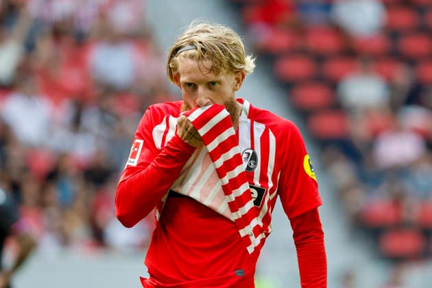 Niklas Beste (SC Freiburg, 19) , Deutschland, Fussball, Testspiel, 2026 2027, SC Freiburg vs. Crystal Palace, 15.08.2026, Freiburg im Breisgau Europa-Park Stadion Deutschland Copyright: xGrantxHubbsx