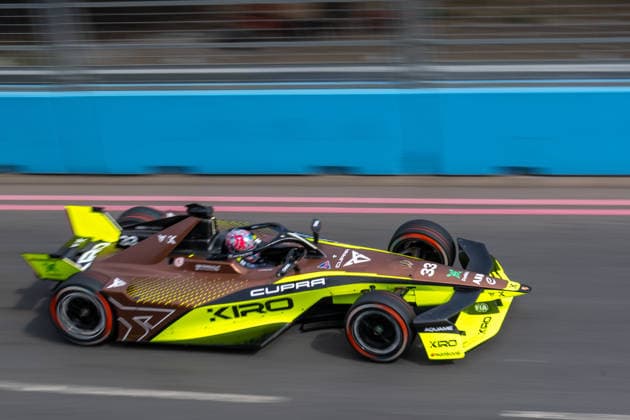 Dan Ticktum driving for the CUPRA KIRO Formula E Team during qualifying for race one at the London E-Prix at the ExCel Centre, London Docklands, UK on 15 August 2026. Copyright: xPhilxHutchinsonx 45350026