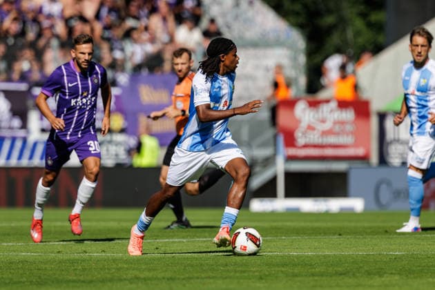 15.08.2026, GER, Regionalliga Nord-Ost, 3. Spieltag, Saison 2026 2027), Chemnitz, Chemnitzer FC - FC Erzgebirge Aue Ken Tchouangue (Chemnitzer FC 20) Einzelaktion Aktion Chemnitz eins-Stadion - An der Gellertstraße Sachsen Deutschland Copyright: xnordphotoxGmbHx xTrienitzx