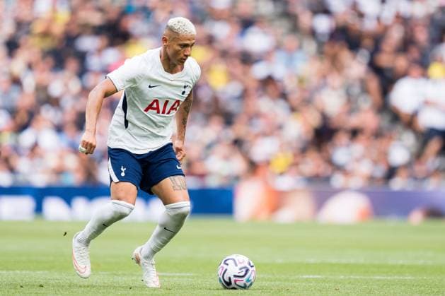 Richarlison of Tottenham Hotspur in action Tottenham Hotspur vs Hoffenheim, Club Friendlies, Tottenham Hotspur Stadium, London, UK - 15 Aug 2026London Tottenham Hotspur Stadium United Kingdom  Copyright: xWiredxPhotos Shutterstockx 17084203dx
