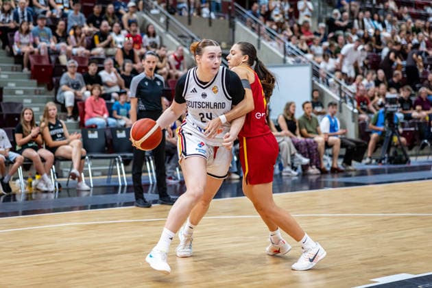 Basketball Ludwigsburg 15.08.2026 DBB Frauen Nationalmannschaft 2026 Testspiel Deutschland (GER) vs Spanien (ESP) Lina Sontag (Deutschland, No.24)