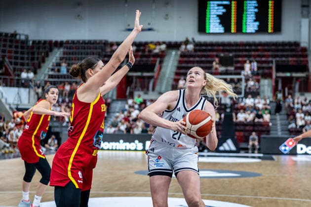 Basketball Ludwigsburg 15.08.2026 DBB Frauen Nationalmannschaft 2026 Testspiel Deutschland (GER) vs Spanien (ESP) Marie Gülich (Deutschland, No.21) Gulich
