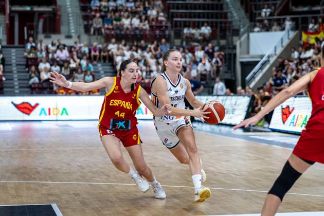 Basketball Ludwigsburg 15.08.2026 DBB Frauen Nationalmannschaft 2026 Testspiel Deutschland (GER) vs Spanien (ESP) Emma Eichmeyer (Deutschland, No.09)