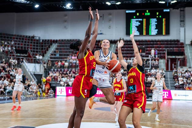 Basketball Ludwigsburg 15.08.2026 DBB Frauen Nationalmannschaft 2026 Testspiel Deutschland (GER) vs Spanien (ESP) Alexandra Wilke (Deutschland, No.03)