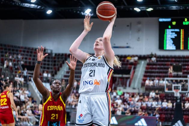 Basketball Ludwigsburg 15.08.2026 DBB Frauen Nationalmannschaft 2026 Testspiel Deutschland (GER) vs Spanien (ESP) Marie Gülich (Deutschland, No.21) Gulich