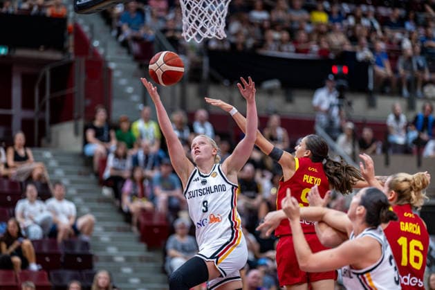 Basketball Ludwigsburg 15.08.2026 DBB Frauen Nationalmannschaft 2026 Testspiel Deutschland (GER) vs Spanien (ESP) Emma Eichmeyer (Deutschland, No.09)
