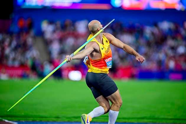 Julian WEBER (Germany, USC Mainz, JAVELIN THROW Men) GBR, European Athletics Championships, Athletics, 15.08.2026, GBR, European Athletics Championships, Athletics, 15.08.2026, Birmingham Copyright: xEibnerxPressefoto JanxPapenfussx EP_JPS