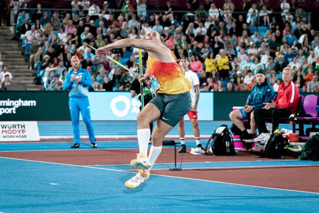Julian Weber (USC Mainz, Speerwurf Maenner), GBR, Leichtathletik, Athletics, European Athletics Championships 2026, Leichtathletik Europameisterschaft 2026, Birmingham 2026, 09.08.2026, GBR, Leichtathletik, Athletics, European Athletics Championships 2026, Leichtathletik Europameisterschaft 2026, Birmingham 2026, 09.08.2026 Birmingham Copyright: xStefanxMayerx EP_SMR