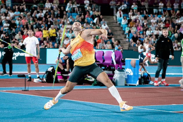 Julian Weber (USC Mainz, Speerwurf Maenner), GBR, Leichtathletik, Athletics, European Athletics Championships 2026, Leichtathletik Europameisterschaft 2026, Birmingham 2026, 09.08.2026, GBR, Leichtathletik, Athletics, European Athletics Championships 2026, Leichtathletik Europameisterschaft 2026, Birmingham 2026, 09.08.2026 Birmingham Copyright: xStefanxMayerx EP_SMR