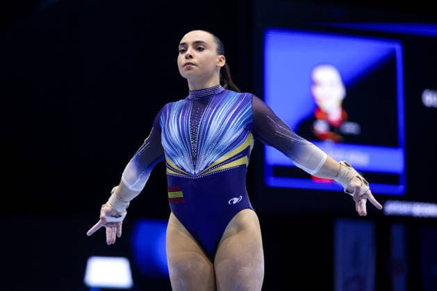 36th European Championships and 15th European Junior Championships in WomenÂ s Artistic Gymnastics - Finals Alba Petisco of Spain competes on the Floor Exercise Final during day 3 of the 2026 Women s Artistic Gymnastics European Championships at Arena Zagreb on August 15, 2026 in Zagreb, Croatia.  IgorxKralj PIXSELL