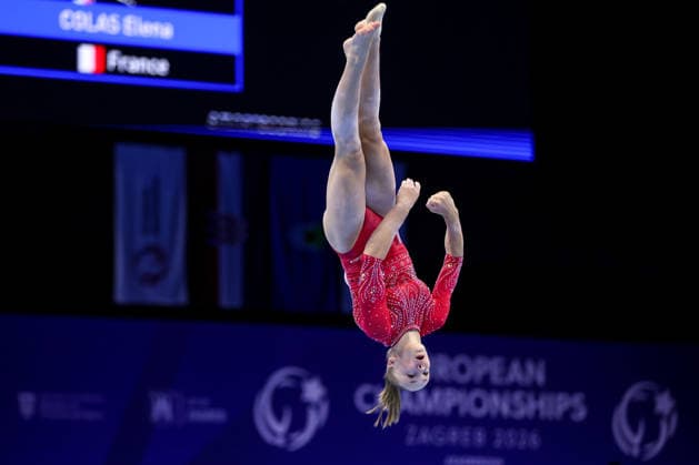 36th European Championships and 15th European Junior Championships in WomenÂ s Artistic Gymnastics - Finals Elena Colas of France competes on the Floor Exercise Final during day 3 of the 2026 Women s Artistic Gymnastics European Championships at Arena Zagreb on August 15, 2026 in Zagreb, Croatia.  IgorxKralj PIXSELL