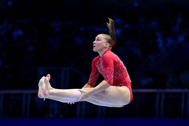 36th European Championships and 15th European Junior Championships in WomenÂ s Artistic Gymnastics - Finals Elena Colas of France competes on the Floor Exercise Final during day 3 of the 2026 Women s Artistic Gymnastics European Championships at Arena Zagreb on August 15, 2026 in Zagreb, Croatia.  IgorxKralj PIXSELL