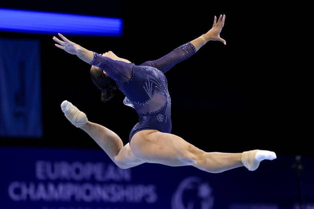 36th European Championships and 15th European Junior Championships in WomenÂ s Artistic Gymnastics - Finals Manila Esposito of Italy competes on the Floor Exercise Final during day 3 of the 2026 Women s Artistic Gymnastics European Championships at Arena Zagreb on August 15, 2026 in Zagreb, Croatia.  IgorxKralj PIXSELL