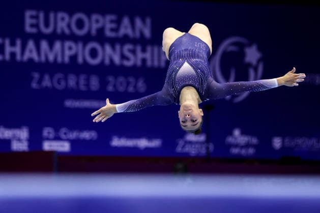 36th European Championships and 15th European Junior Championships in WomenÂ s Artistic Gymnastics - Finals Lena Bickel of Switzerland competes on the Floor Exercise Final during day 3 of the 2026 Women s Artistic Gymnastics European Championships at Arena Zagreb on August 15, 2026 in Zagreb, Croatia.  IgorxKralj PIXSELL