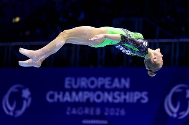 36th European Championships and 15th European Junior Championships in WomenÂ s Artistic Gymnastics - Finals Angelina Melnikova of Russia competes on the Floor Exercise Final during day 3 of the 2026 Women s Artistic Gymnastics European Championships at Arena Zagreb on August 15, 2026 in Zagreb, Croatia.  IgorxKralj PIXSELL