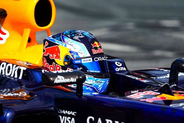 August 15, 2026, RÄÂ«Ga, Latvija: PATRICK FRIESACHER, a former Formula 1 driver, drives the Red Bull RB8 through the streets of Riga as part of the Red Bull Showrun in Riga, Latvia, August 15, 2026. Red Bull Showrun In Riga, Latvia  - ZUMAp305 20260815_zip_p305_005 Copyright: xEdijsxPalensx