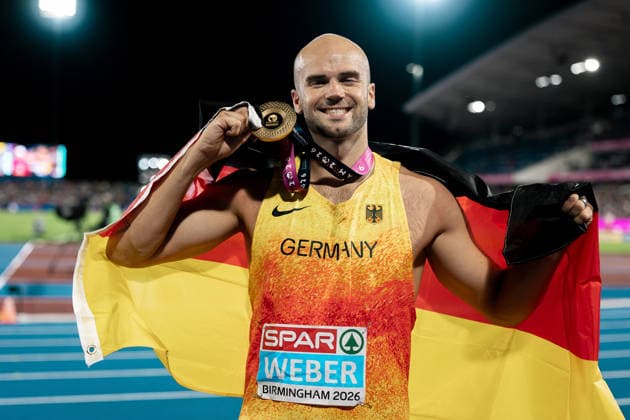 Julian Weber (USC Mainz, Speerwurf Maenner), GBR, Leichtathletik, Athletics, European Athletics Championships 2026, Leichtathletik Europameisterschaft 2026, Birmingham 2026, 09.08.2026, GBR, Leichtathletik, Athletics, European Athletics Championships 2026, Leichtathletik Europameisterschaft 2026, Birmingham 2026, 09.08.2026 Birmingham Copyright: xStefanxMayerx EP_SMR