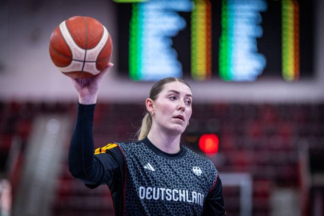 Basketball Ludwigsburg 15.08.2026 DBB Frauen Nationalmannschaft 2026 Testspiel Deutschland (GER) vs Spanien (ESP) Luisa Geiselsöder (Deutschland, No.15) Geiselsoder