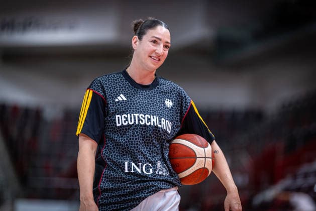 Basketball Ludwigsburg 15.08.2026 DBB Frauen Nationalmannschaft 2026 Testspiel Deutschland (GER) vs Spanien (ESP) Patricia Brossmann (Deutschland, No.34)