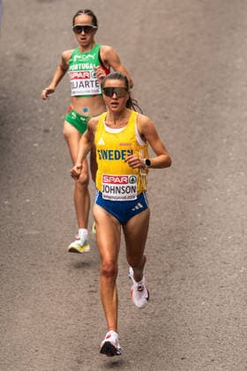 260816 Carolina Johnson of Sweden of Sweden competes in women™s marathon during day 7 of the 2026 European Athletics Championships on August 16, 2026 in Birmingham. Photo: Mathias Bergeld BILDBYRAN kod MB MT1072 friidrott athletics friidrett friidrotts-em em friidretts-em 2026 european athletics championships 7 bbeng sverige maraton marathon Copyright: MATHIASxBERGELD BB260816MB003