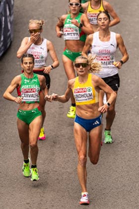 260816 Hanna Lindholm of Sweden of Sweden competes in women™s marathon during day 7 of the 2026 European Athletics Championships on August 16, 2026 in Birmingham. Photo: Mathias Bergeld BILDBYRAN kod MB MT1072 friidrott athletics friidrett friidrotts-em em friidretts-em 2026 european athletics championships 7 bbeng sverige maraton marathon Copyright: MATHIASxBERGELD BB260816MB005
