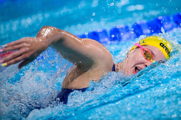 260816 Thilda Häll of Sweden competes in women™s 400 meters freestyle swimming heats during day 17 of the 2026 European Aquatics Championships on August 16, 2026 in Saint-Denis. Photo: Joel Marklund BILDBYRAN kod JM JM0845 bbeng simning swimming svomming 2026 european aquatics championships em dam Sverige Sweden Copyright: JOELxMARKLUND BB260816JM001