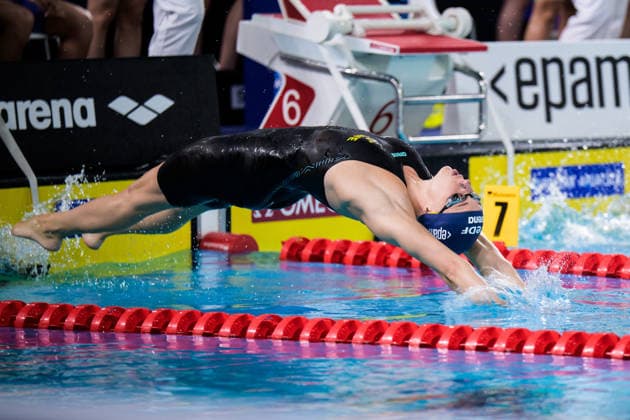 260816 Louise Hansson of Sweden competes in women™s 4x100 meters freestyle swimming relay heats during day 17 of the 2026 European Aquatics Championships on August 16, 2026 in Saint-Denis. Photo: Joel Marklund BILDBYRAN kod JM JM0845 bbeng simning swimming svomming 2026 european aquatics championships em dam lagkapp stafett Sverige Sweden Copyright: JOELxMARKLUND BB260816JM026