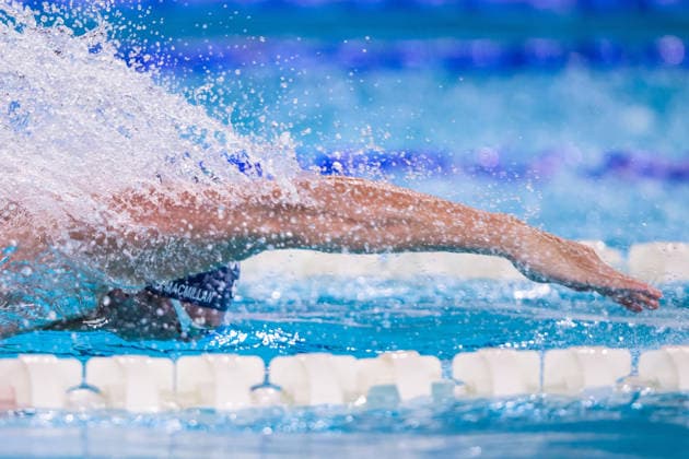 260816 Charlie Skoglund Macmillan of Sweden competes in men™s 4x100 meters medley swimming relay heats during day 17 of the 2026 European Aquatics Championships on August 16, 2026 in Saint-Denis. Photo: Joel Marklund BILDBYRAN kod JM JM0845 bbeng simning swimming svomming 2026 european aquatics championships em Sverige Sweden Copyright: JOELxMARKLUND BB260816JM033