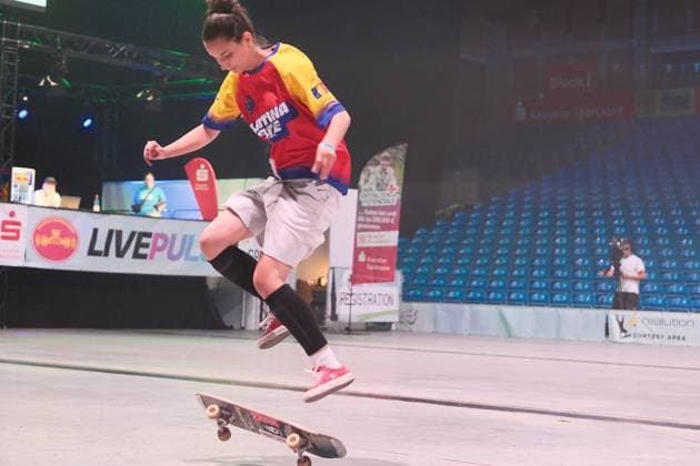 15.078.2026 xkhx Kassel World Freestyle 2026 Skateboarding Championships - Women Pro Qualifiers Bild zeigt Rhianna Grigore (Rumanien) -