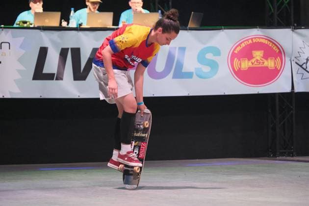 15.078.2026 xkhx Kassel World Freestyle 2026 Skateboarding Championships - Women Pro Qualifiers Bild zeigt Rhianna Grigore (Rumanien) -