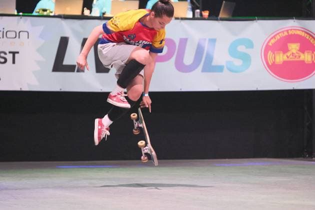 15.078.2026 xkhx Kassel World Freestyle 2026 Skateboarding Championships - Women Pro Qualifiers Bild zeigt Rhianna Grigore (Rumanien) -