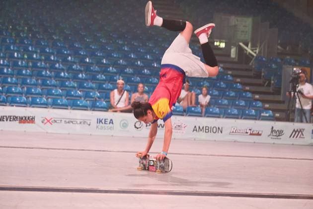 15.078.2026 xkhx Kassel World Freestyle 2026 Skateboarding Championships - Women Pro Qualifiers Bild zeigt Rhianna Grigore (Rumanien) -
