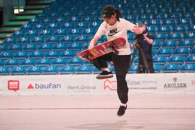 15.078.2026 xkhx Kassel World Freestyle 2026 Skateboarding Championships - Women Pro Qualifiers Bild zeigt Mei Tanikoshi from Japan -