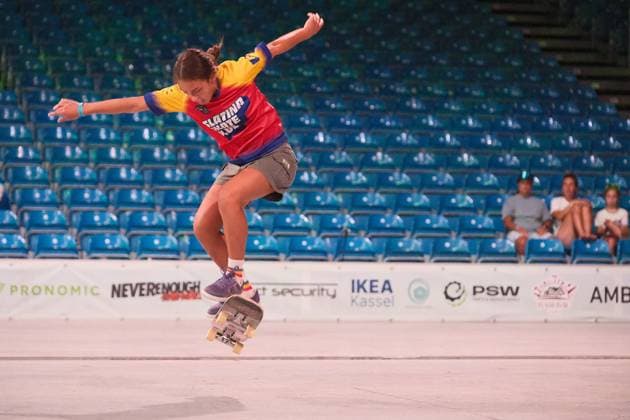 15.078.2026 xkhx Kassel World Freestyle 2026 Skateboarding Championships - Women Pro Qualifiers Bild zeigt Eva Grigore (Rumanien) -