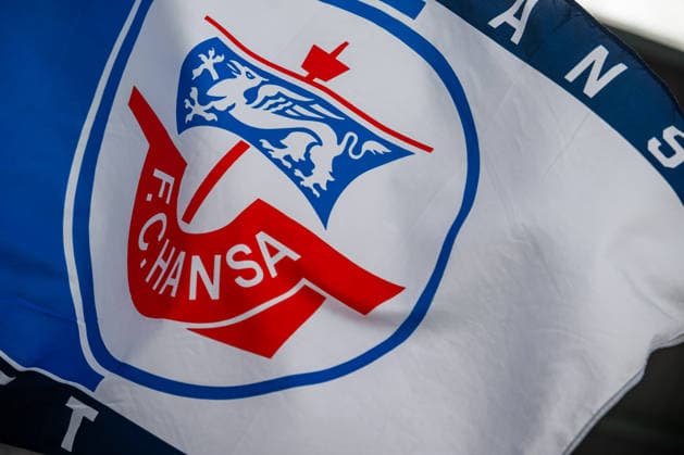 Rostock, Deutschland 16. August 2026: 3. Liga - 2026 2027 - Sp. 2 - FC Hansa Rostock gegen SV Waldhof Mannheim Im Bild: Hansa Fahne Copyright: xFotostandx xVoelkerx
