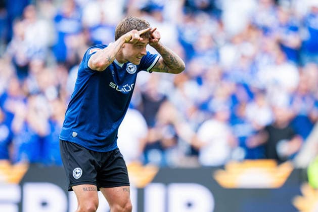 Sport Bilder des Tages 16.08.2026 - Fußball, 2026 2027, 2. Bundesliga, 2. Spieltag, DSC Arminia Bielefeld - FC Energie Cottbus: Joel Grodowski (Bielefeld) jubelt nach seinem Tor zum 3:0 DFL REGULATIONS PROHIBIT ANY USE OF PHOTOGRAPHS AS IMAGE SEQUENCES AND OR QUASI-VIDEO.