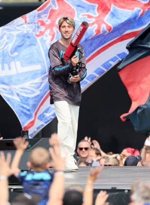 RB Leipzig Ð Saisoneroeffnung Bundesliga Leipzig, 16.08.2026, Festwiese vor der Red Bull Arena, Fussball, 1.Bundesliga, RB Leipzig, Saisoneröffnung , Im Bild: Season Heat Up 2026. Stargast Kevin Kampl. , Nur zur redaktionellen Nutzung. Only editorial use. ,